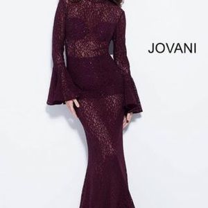 Jovani Lace White Gown